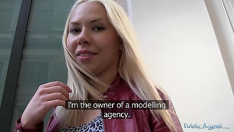Approaching and talking to this russian public girl with money offer