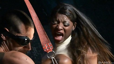 Screaming ebony slut fucked hard in tight hole with white penis and her white gf friend also anal ripped Jasmine Webb and Alexa Andreas