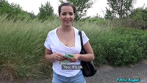 Sophia Laure just got a good cash offer for us to grope her breasts in public and get a bit of a picnic area fuck done