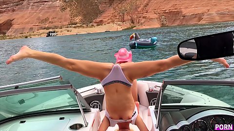 Haley Reed and Kenzie Reeves with Gina Valentina and Piper Perri acting all slutty and cock craving during lake powell spring break gateway