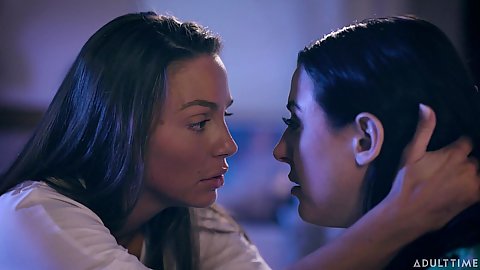 Passionate ladies finally find each other and it is the lesbian touch love and french kissing they dreamed of Angela White and Abigail Mac