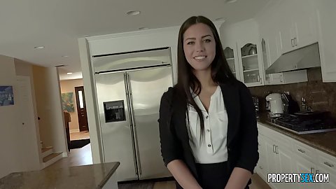 Lets play some pool with clothed latina Alina Lopez a profession real estate agent knows how to sell houses with her twat
