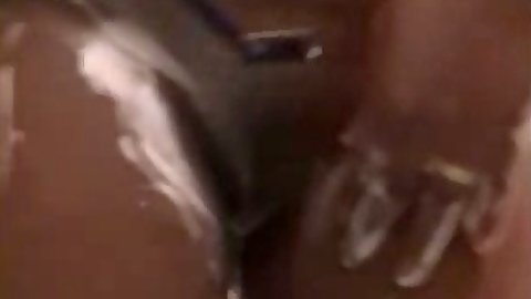 Shaving her ebony gf sweat pussy and doggy style shower sex