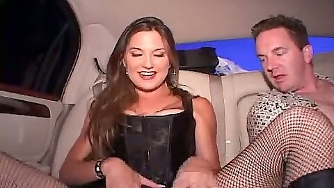 Angie backseat petite girl fucked in the limo