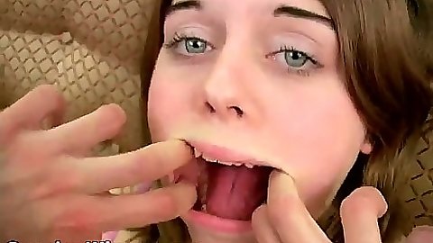 Mouth spreading teen Isabelle rough sex violation