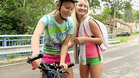 Cayla Lyons and Whitney Conroy were biking around in the summer and going to the woods to play with each othe
