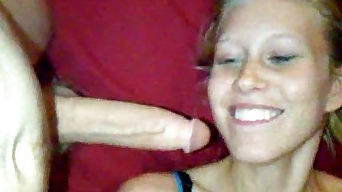 Gf sucks and deepthroats dudes penis