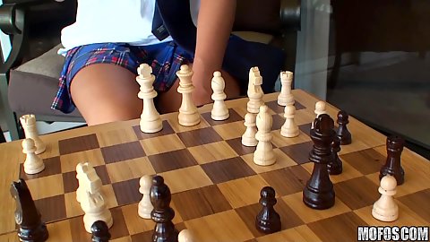 I know that girl playing some chess for cock