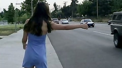 Outdoor public fuck with Dina Jewel