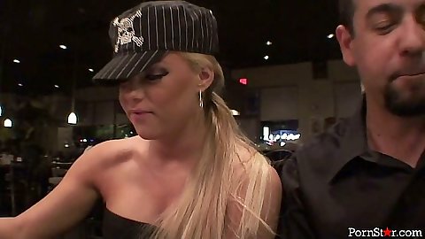 Christa Moore goes for a public diner to have some fun