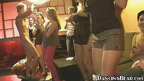 Dancing bear some nice blowjobs from different girls