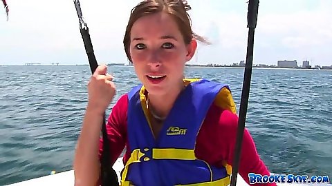 Going para sailing with Brooke Skye